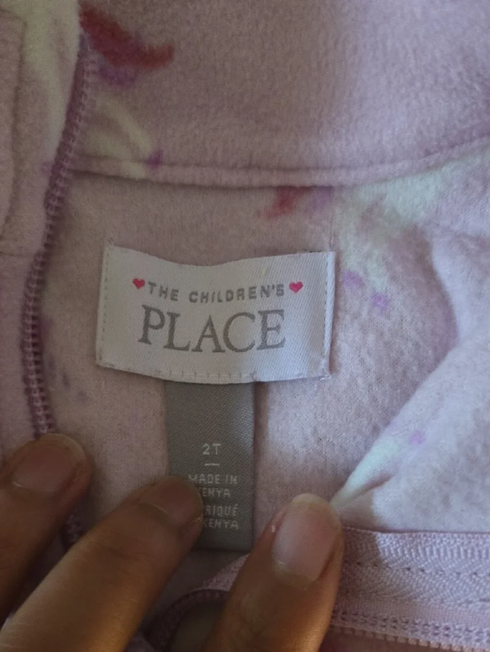 The Children's Place Light Pink Unicorn Fleece Pullover
